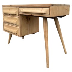 Mid Century signiert Franklin Shockey skulptierten Schreibtisch