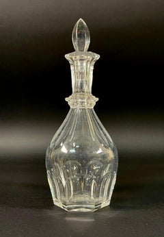 Mid-Century Signed French Baccarat Crystal Bottle