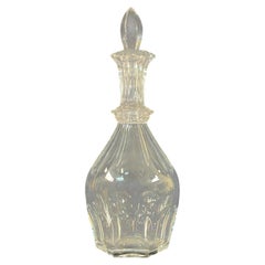 Mid-Century Signed French Baccarat Crystal Bottle