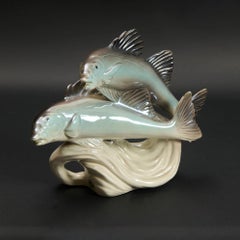 Mid-Century Signed French Limoges Animalier Porcelain