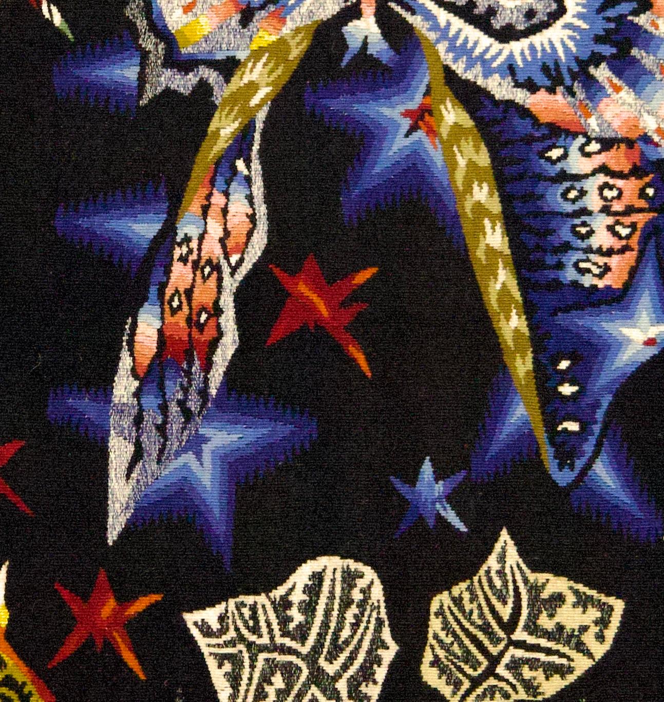 Mid century signed French Tapestry Jean Lurçat 2'6