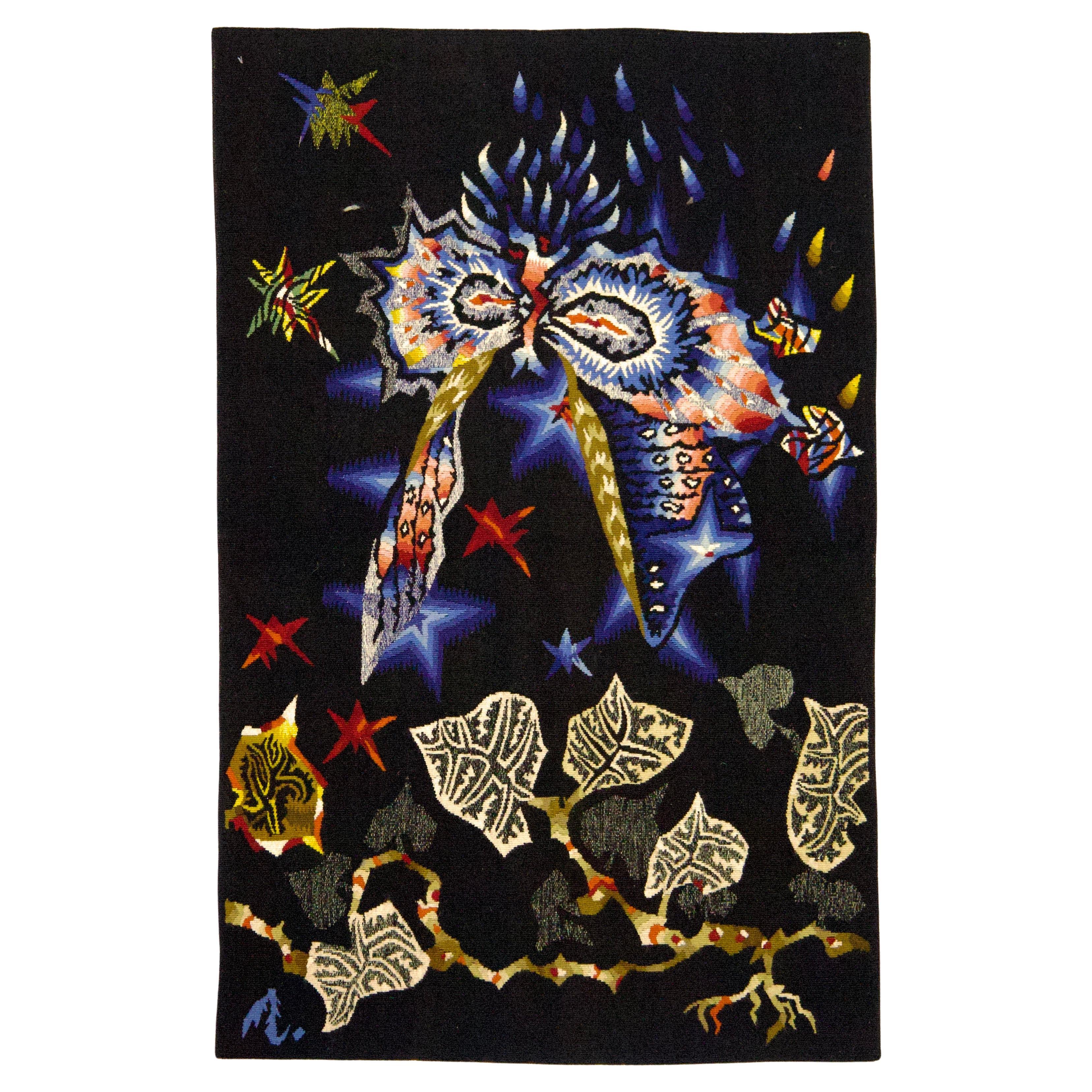 Mid century signed French Tapestry Jean Lurçat 2'6" x 4'0"