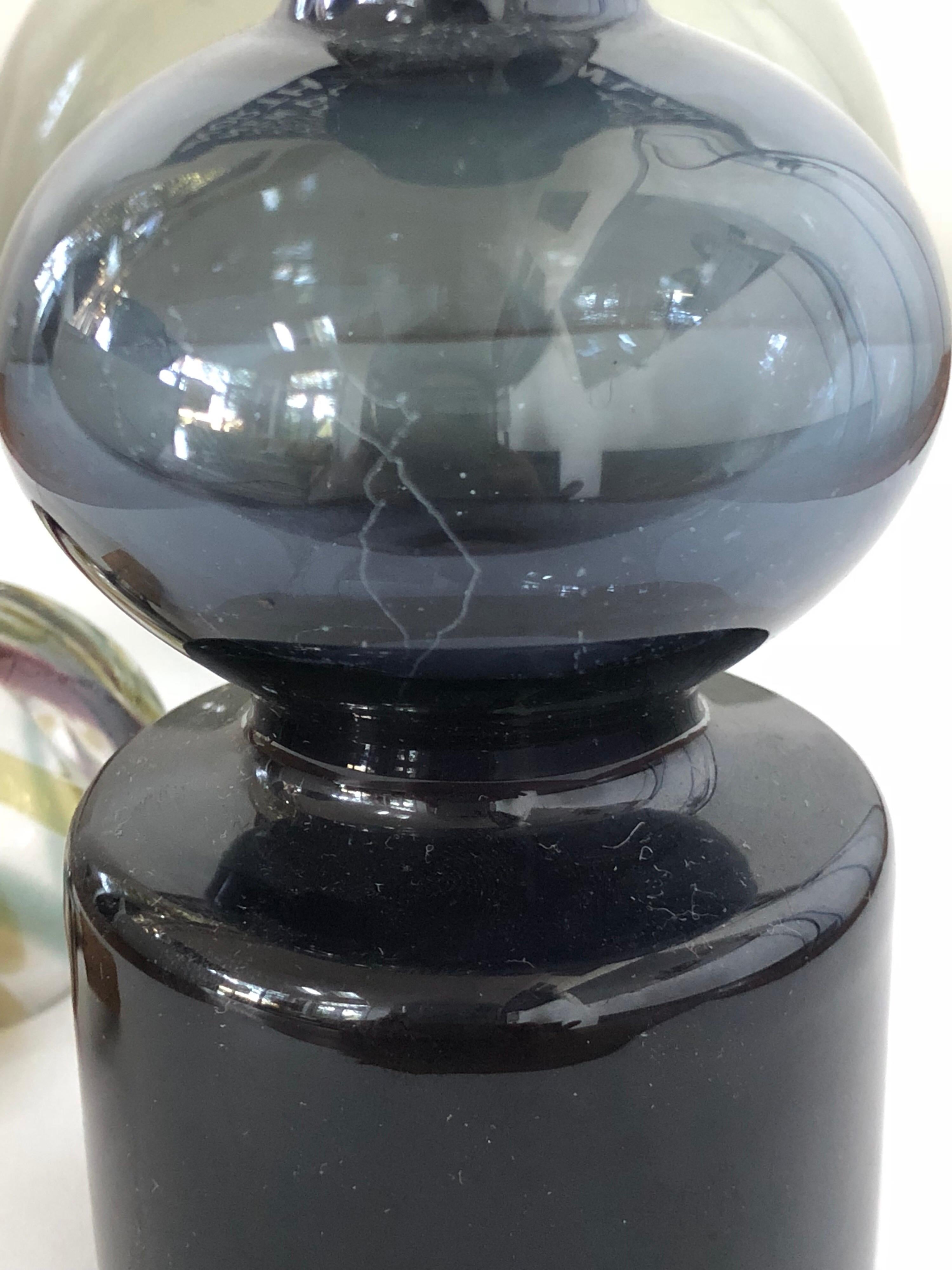 Midcentury Signed Kaj Franck Art Glass Decanter 