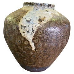 Mid Century Signed Lava Drip Crater Glaze Studio Pottery Vase