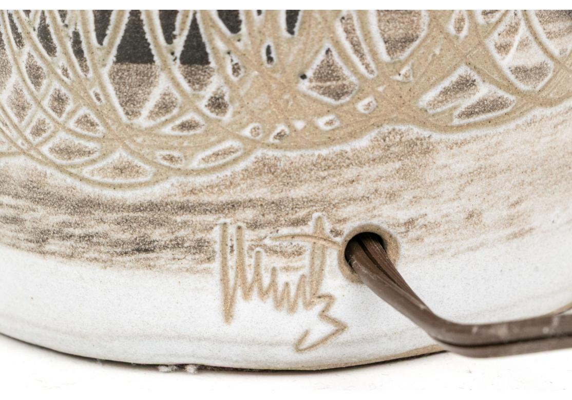 20th Century Mid Century Signed Martz Table Lamp For Sale