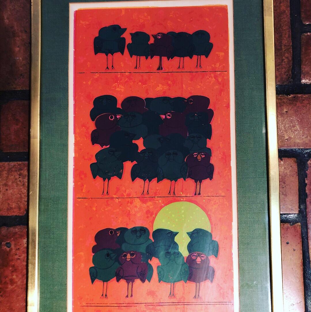 Mid-Century Signed Silkscreen by David Weidman 3