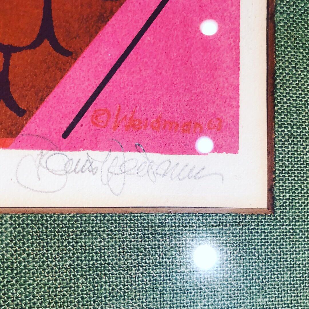 Mid-Century Signed Silkscreen by David Weidman 6