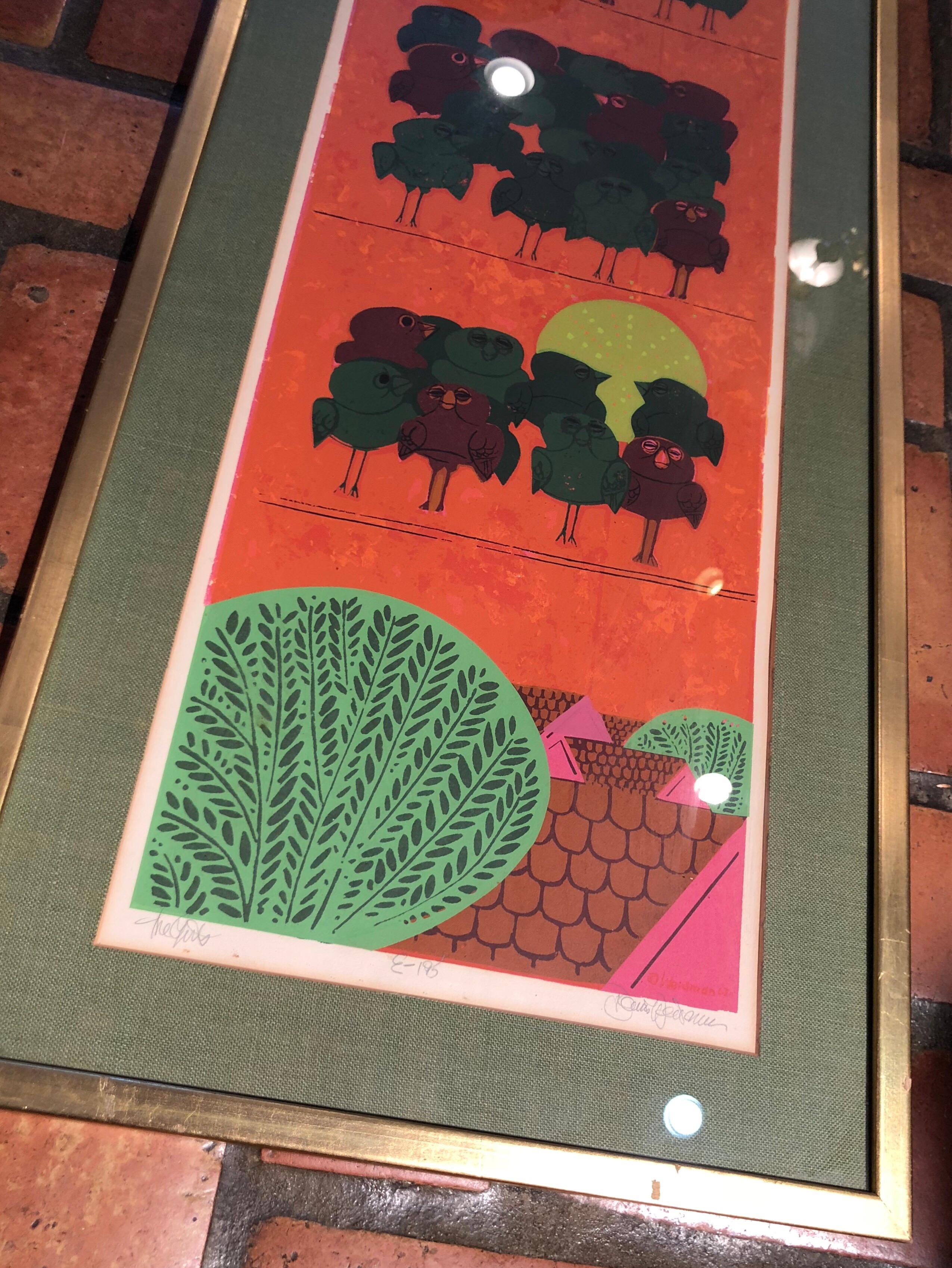 Mid-Century Signed Silkscreen by David Weidman 1