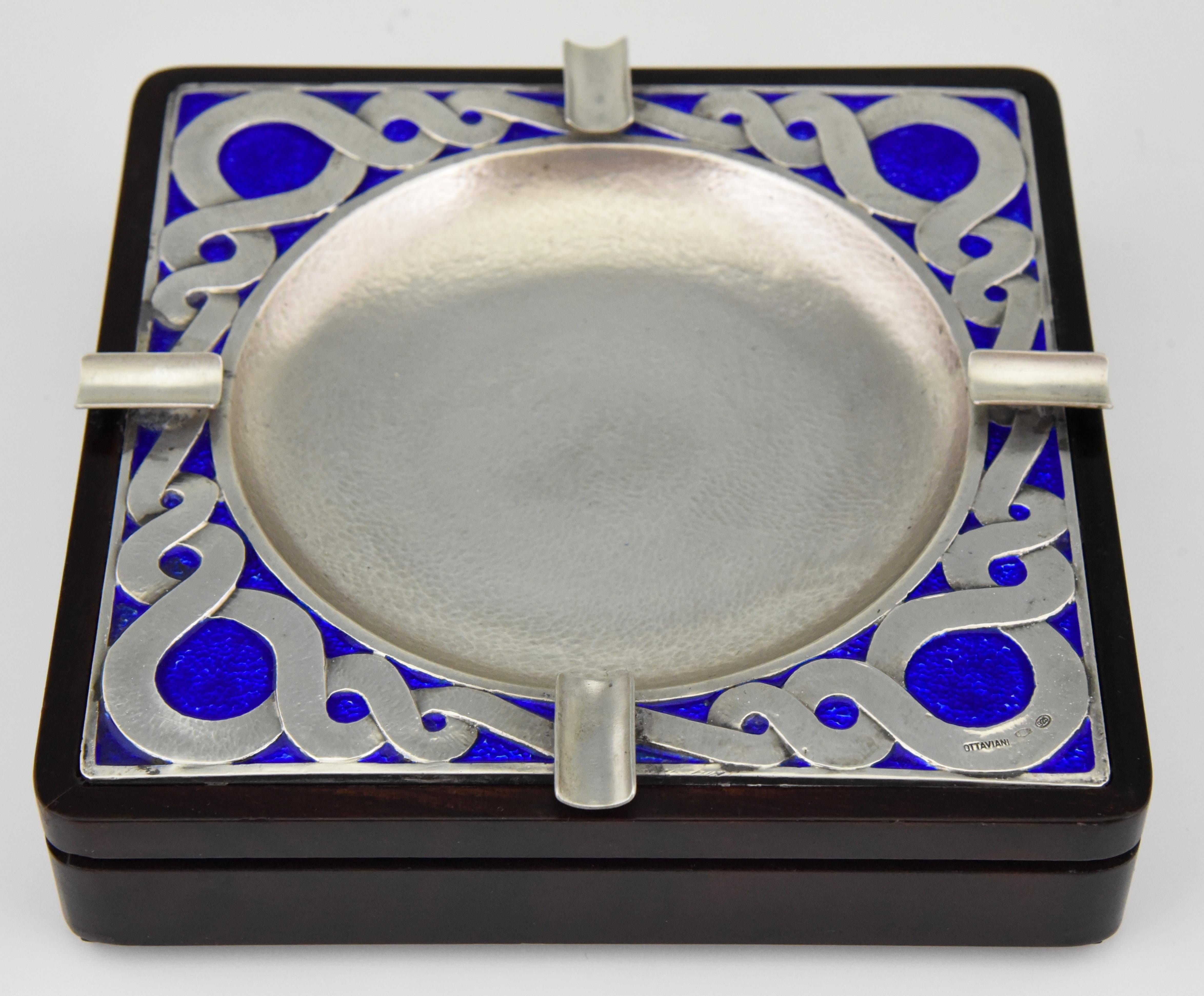 ottaviani silver ashtray