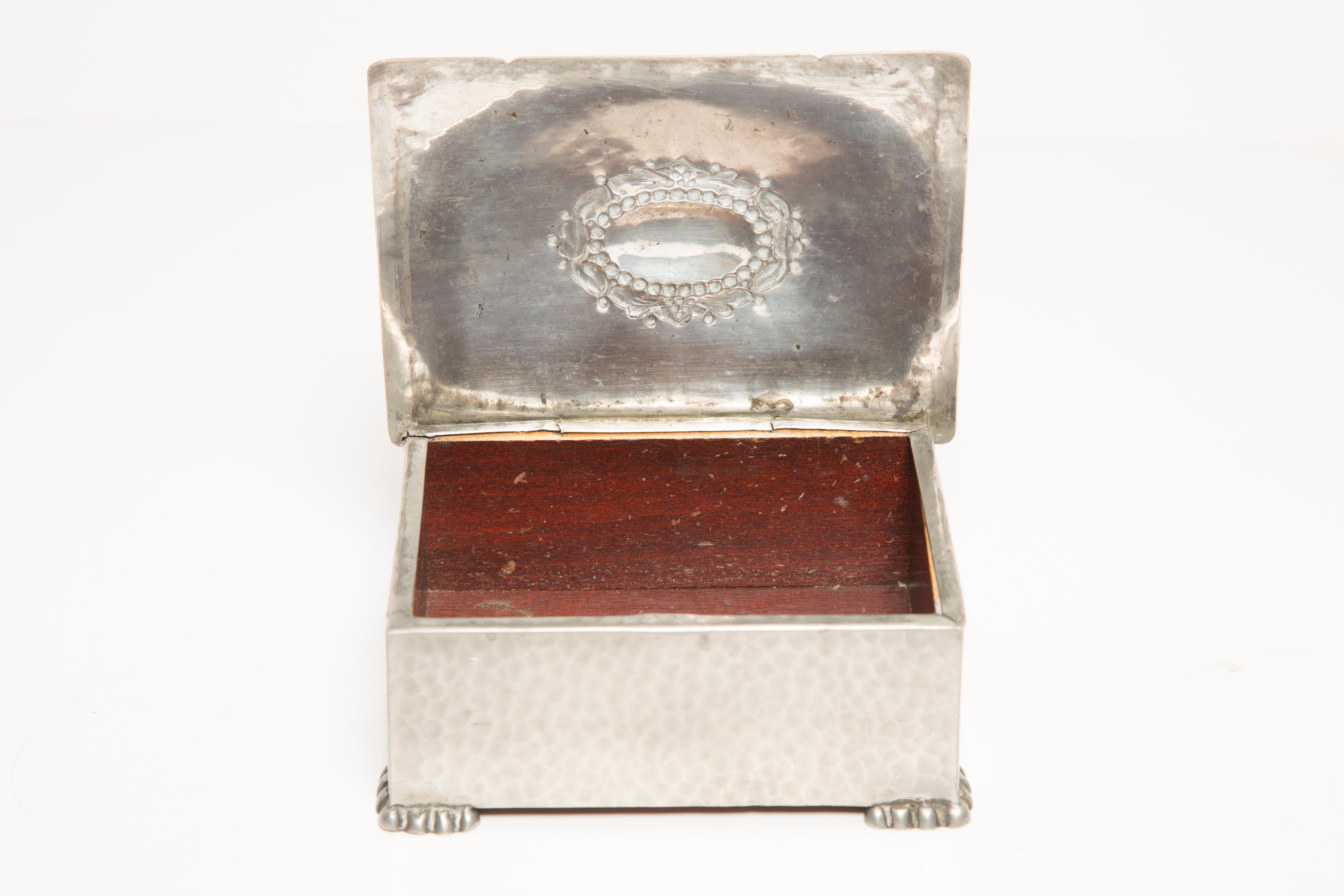 20th Century Mid-Century Silver Casket, Cigarette Case, or Jewelry Box, Italy, 1960s For Sale