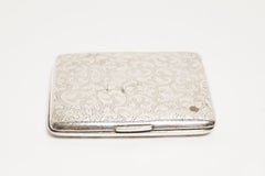 Mid-Century Silver Cigarette Case, Italy, 1960s