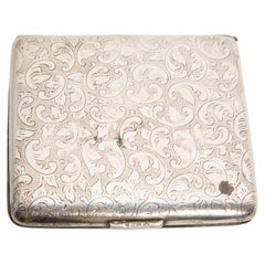 Mid-Century Silver Cigarette Case, Italy, 1960s