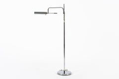 Mid-Century Modern Chrome Floor Lamp, Gino Sarfatti Style, Italy