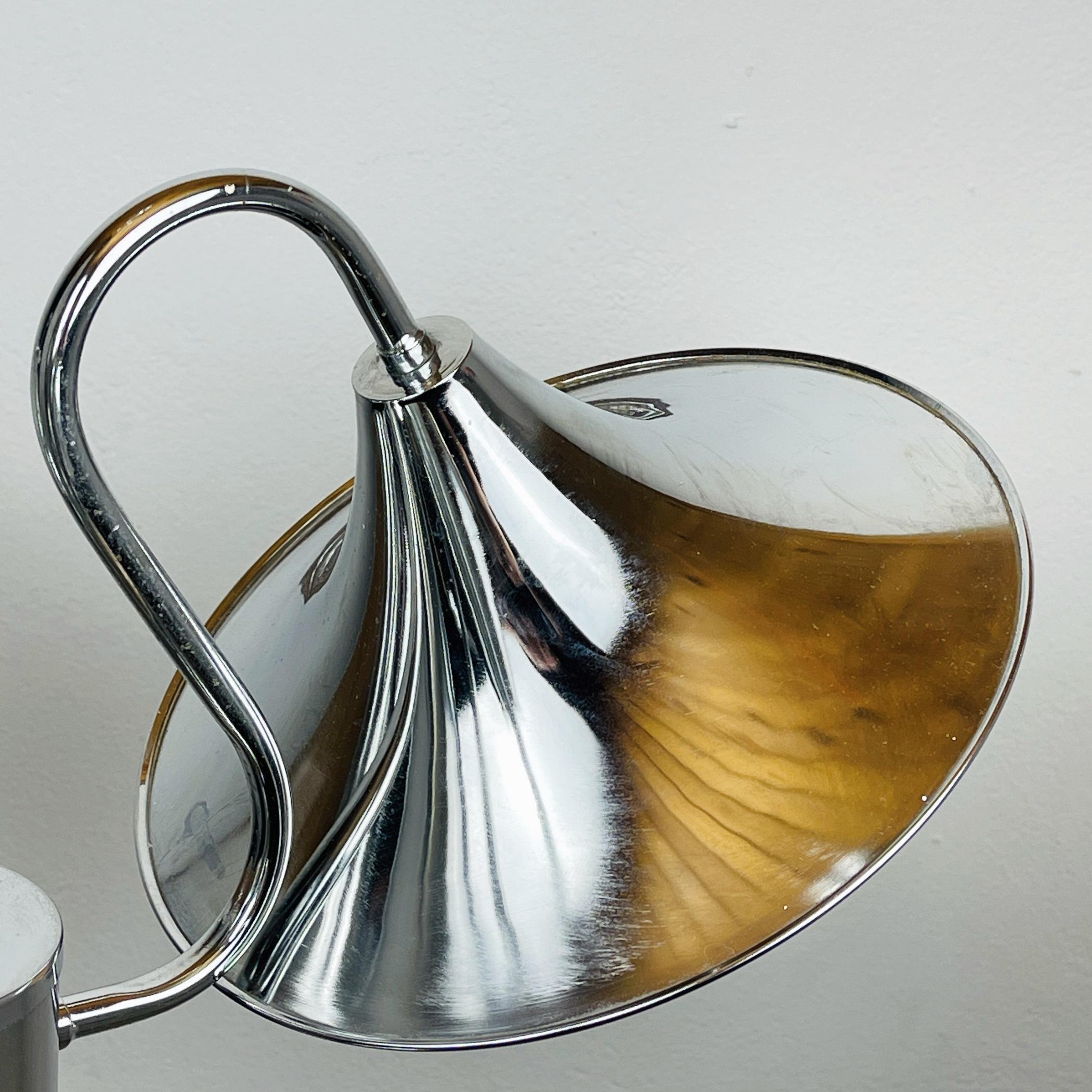 Mid-Century Silver Pendant Lamp Italy 1970s In Good Condition For Sale In Miklavž Pri Taboru, SI