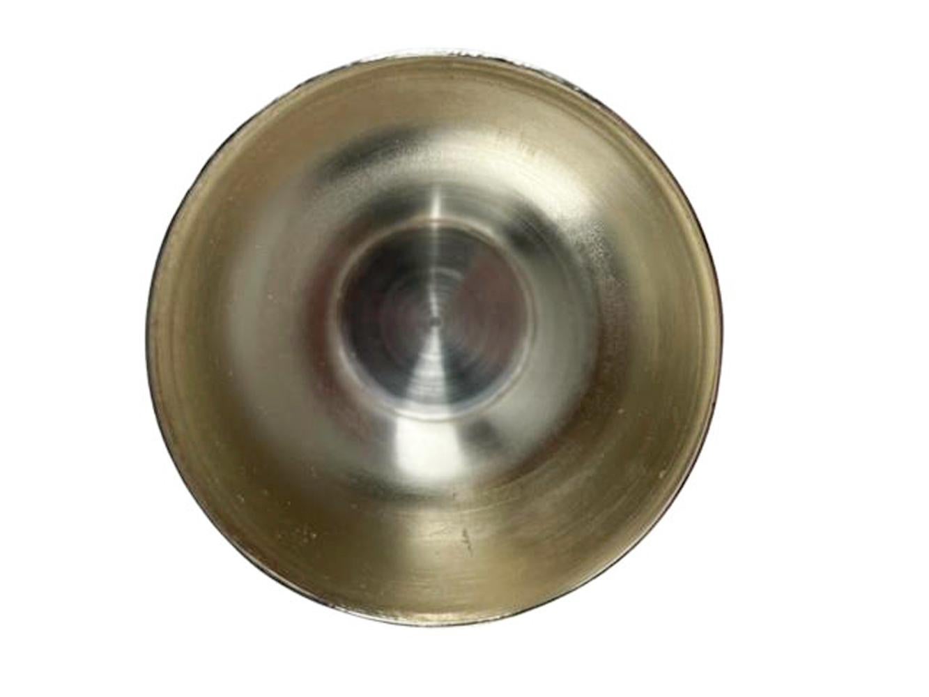 Mid-Century Silver Plate Golf Ball Spirit Measure / Jigger In Good Condition For Sale In Nantucket, MA
