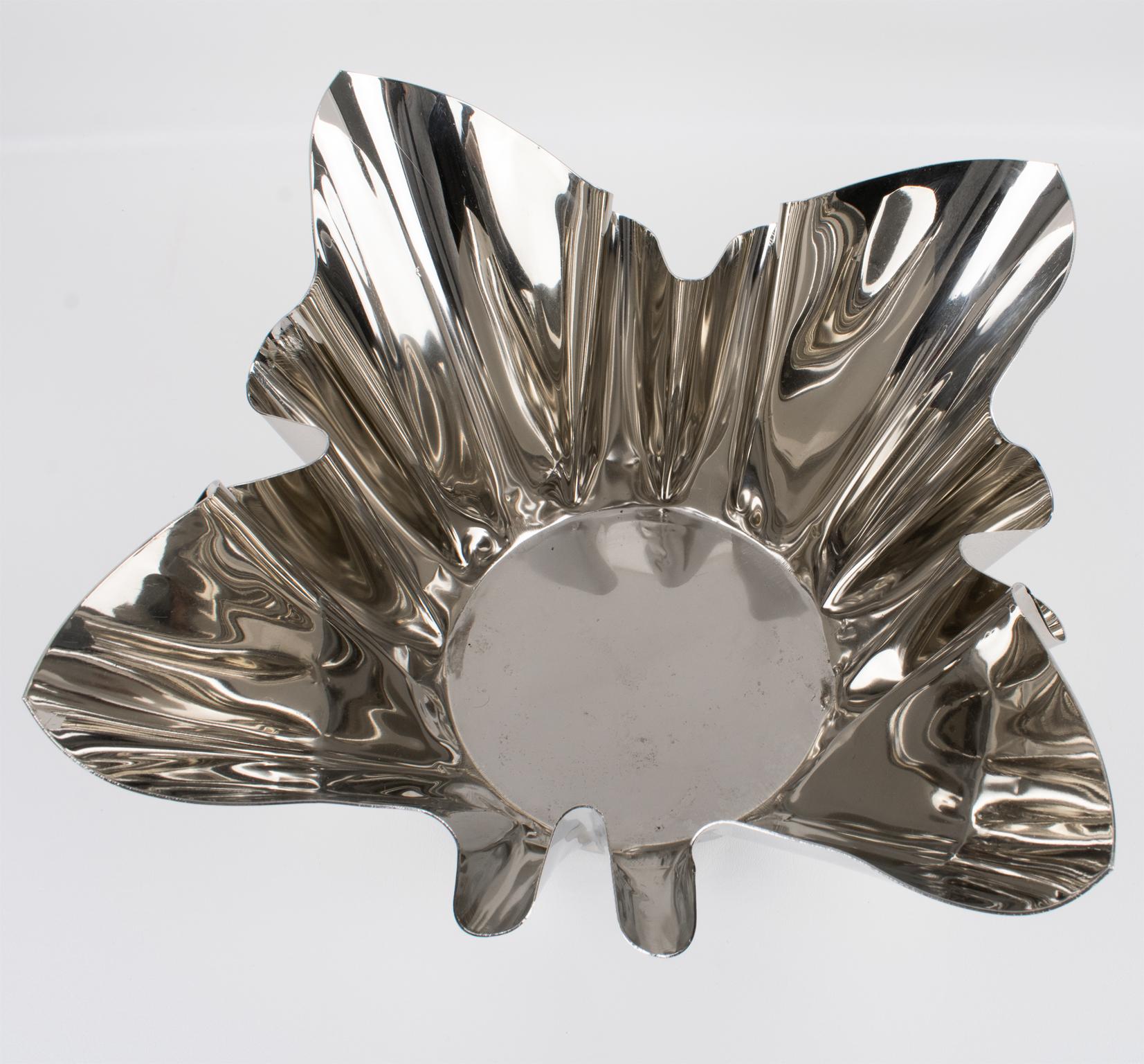 Pañuelo de plata Enfriador de vino Botella de champán Cubitera en venta 3