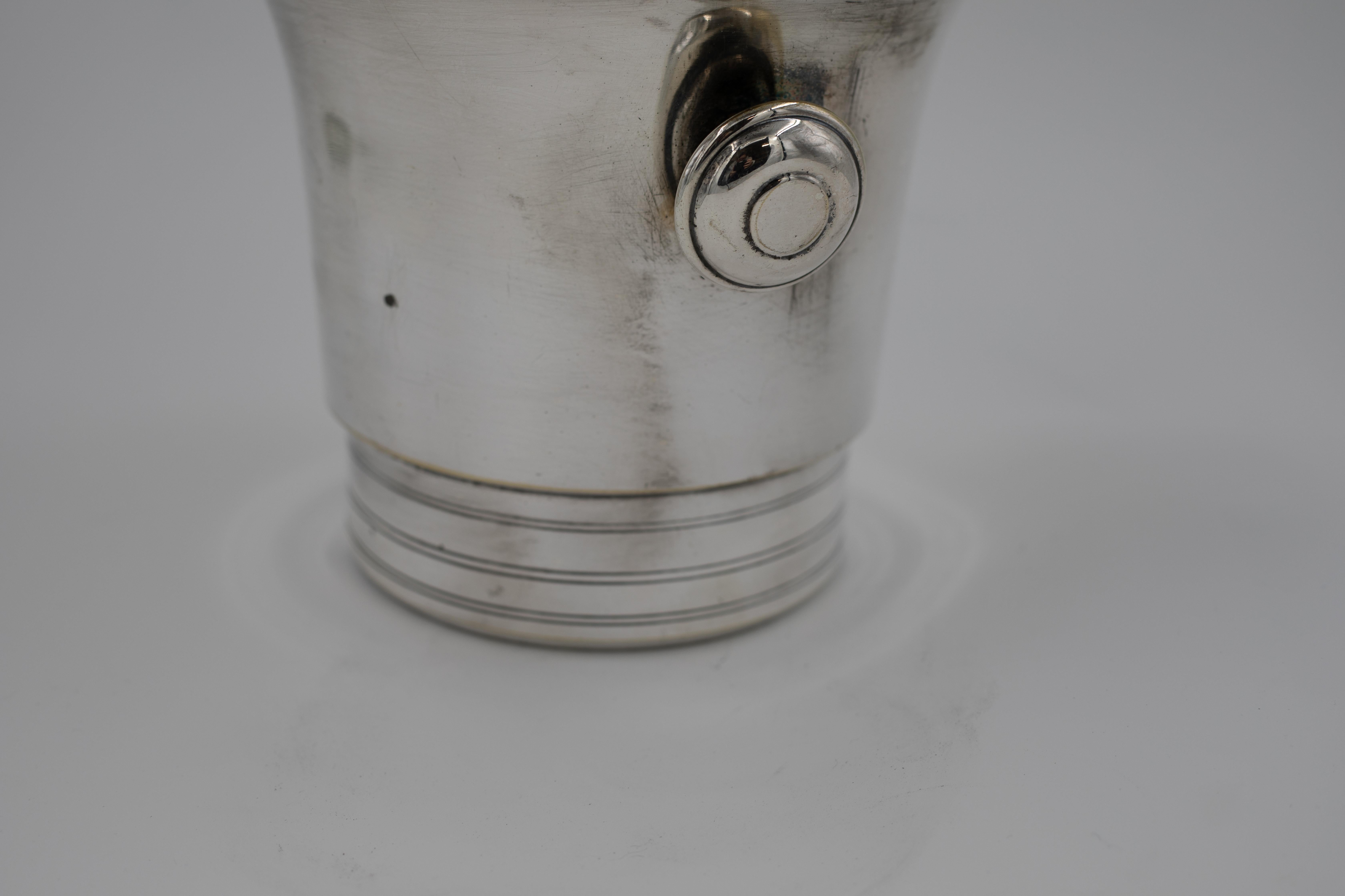 Plaqué argent Rafraîchisseur à champagne ou à vin du milieu du siècle, en métal argenté en vente