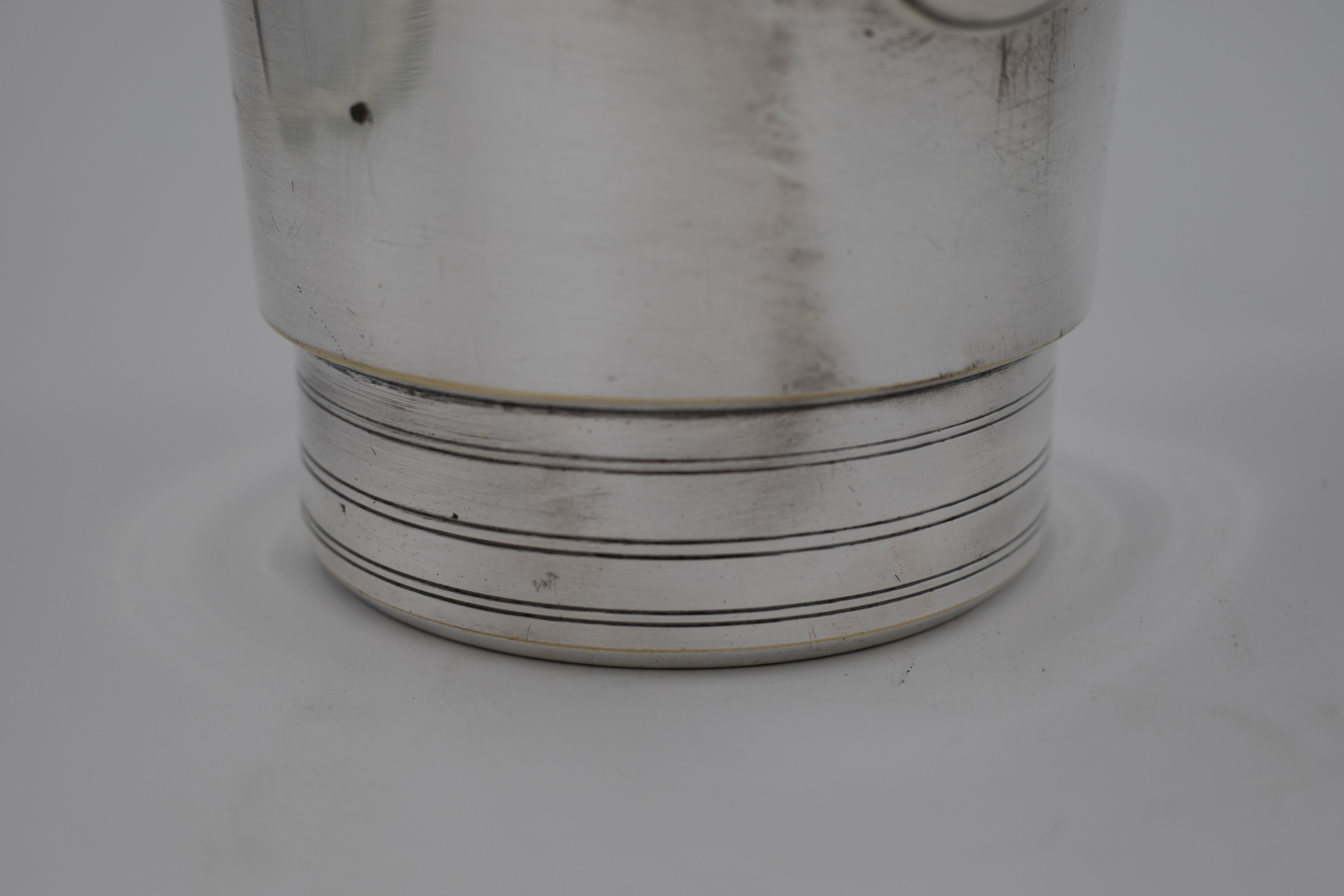 Rafraîchisseur à champagne ou à vin du milieu du siècle, en métal argenté en vente 1