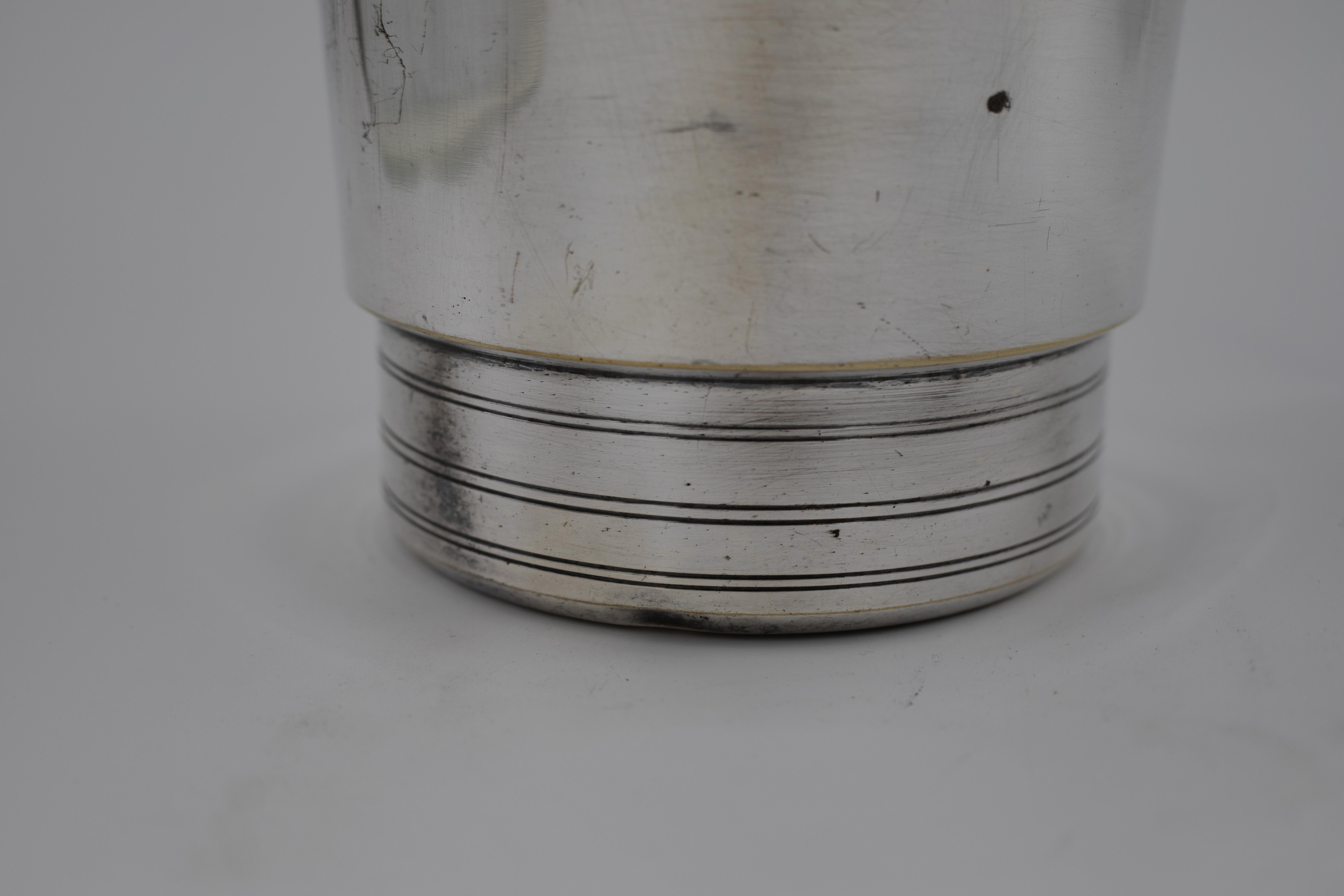 Rafraîchisseur à champagne ou à vin du milieu du siècle, en métal argenté en vente 2