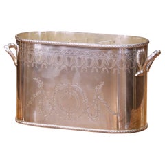 Portabottiglie da vino inglese placcato in argento di metà secolo di International Silver Co.
