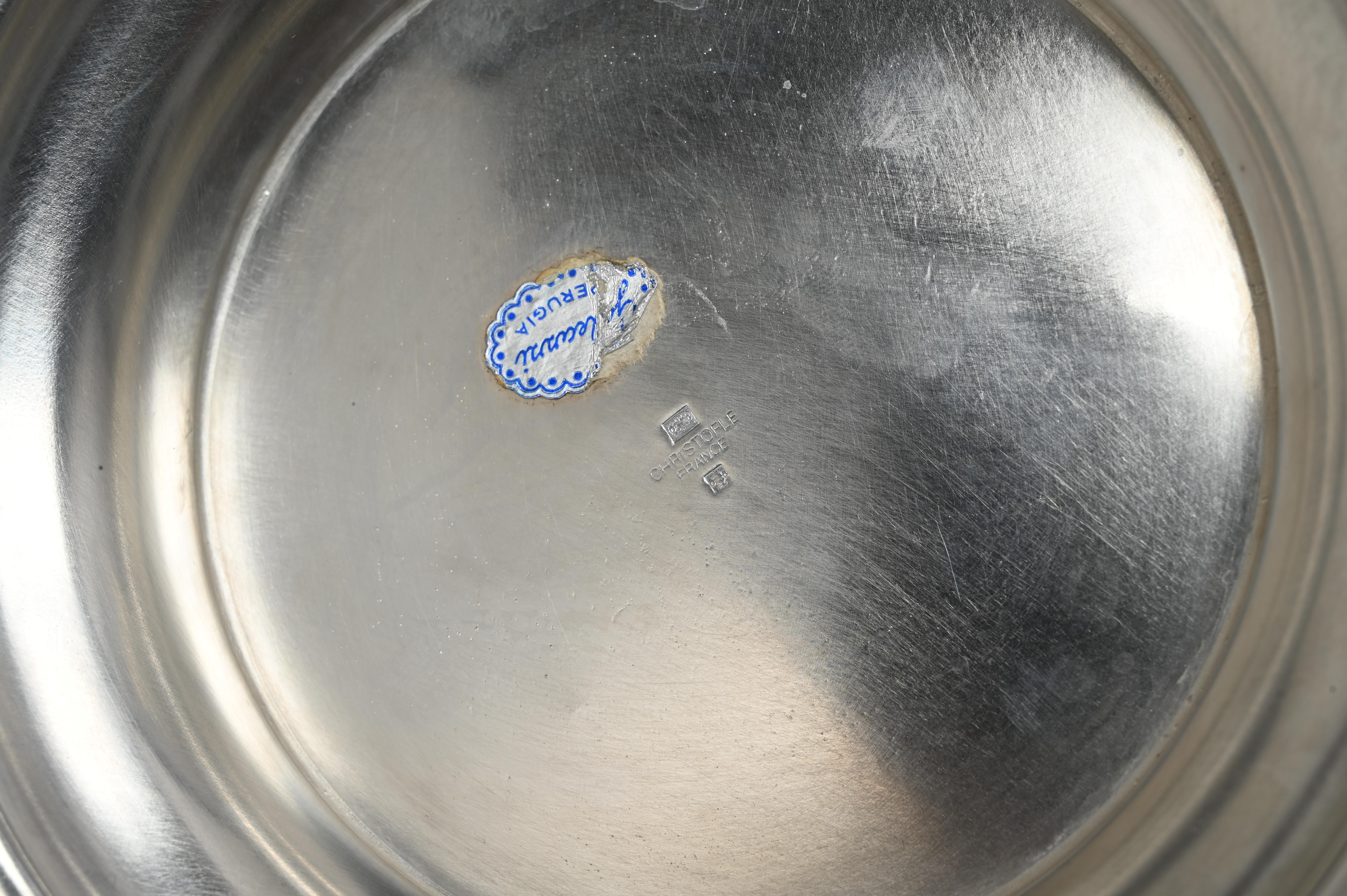 Mid-Century Silver Plated Ice Bucket Signed by Christofle, France 1980s 2