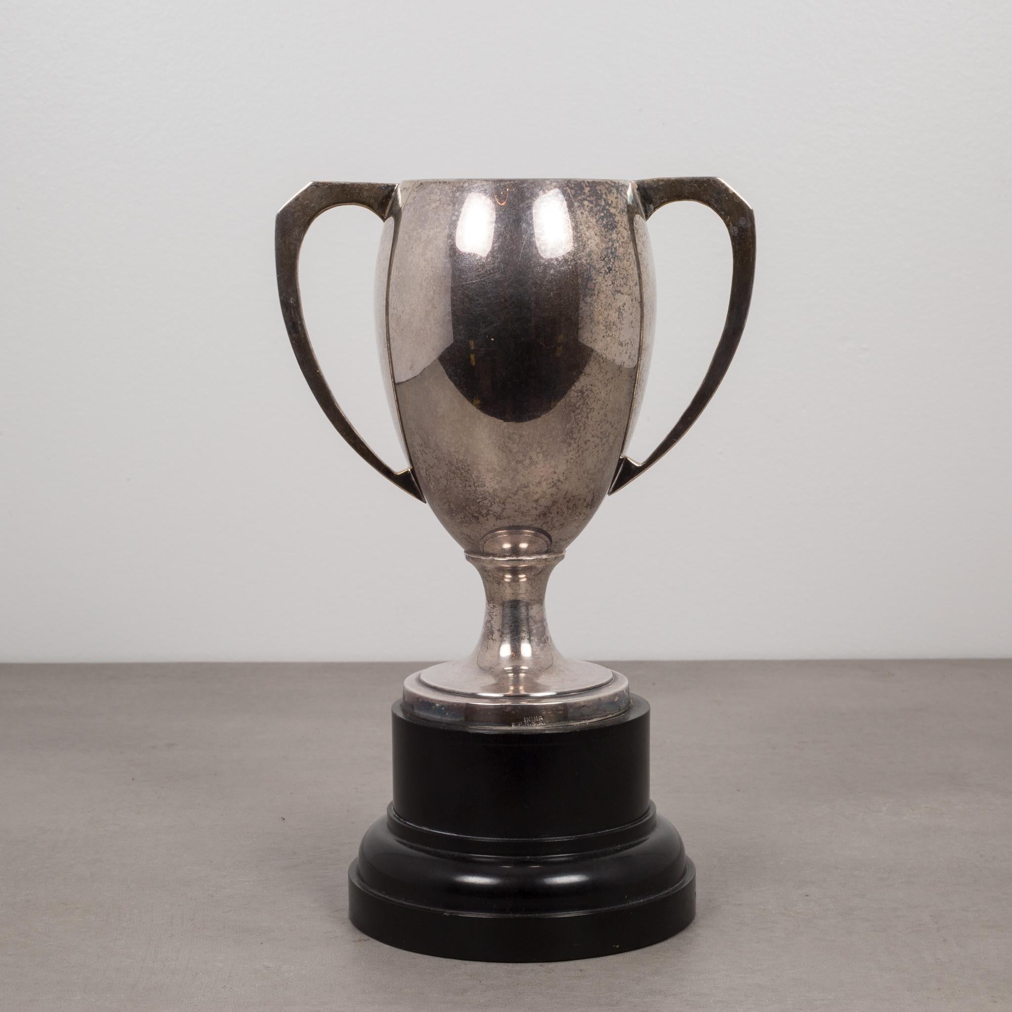 American Mid-century Silver Plated Loving Cup Trophy, 1972