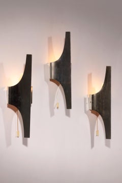 Silberne Wandleuchte aus der Jahrhundertmitte von Wilhelm Braun Feldweg - Doria Leuchten Germany