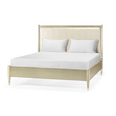 Mid Century Silvered King Size Canopy Bed