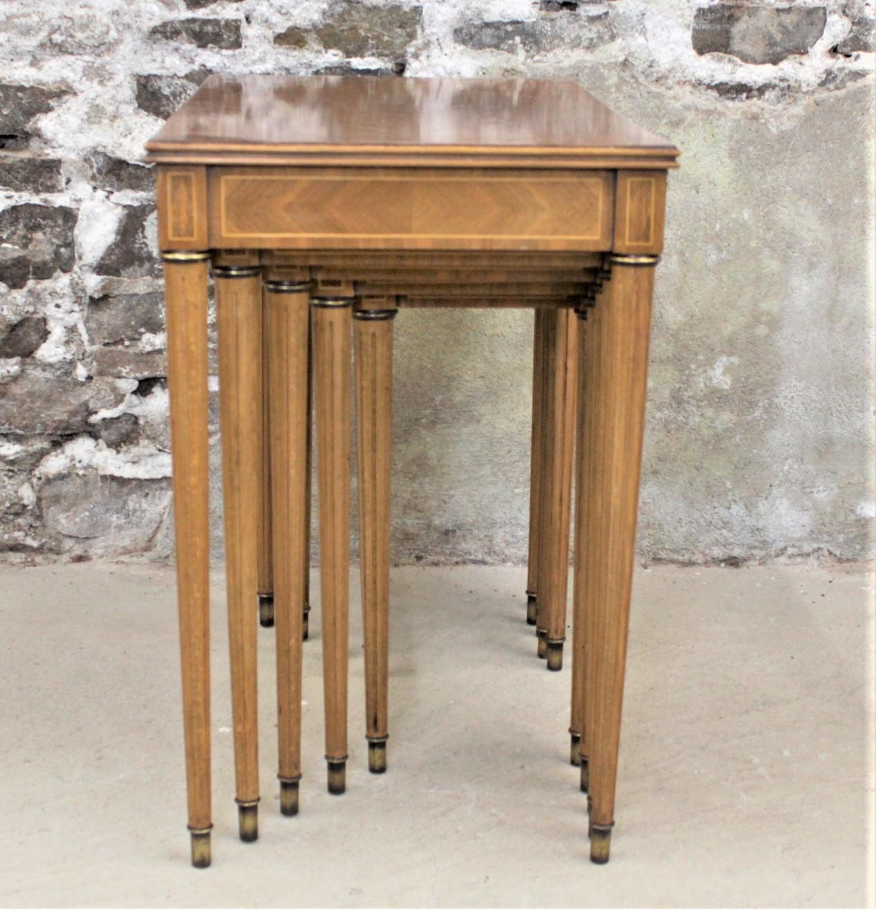 20th Century Mid Century Simon Loscertales Bona Neoclassical Revival Styled Nesting Table Set