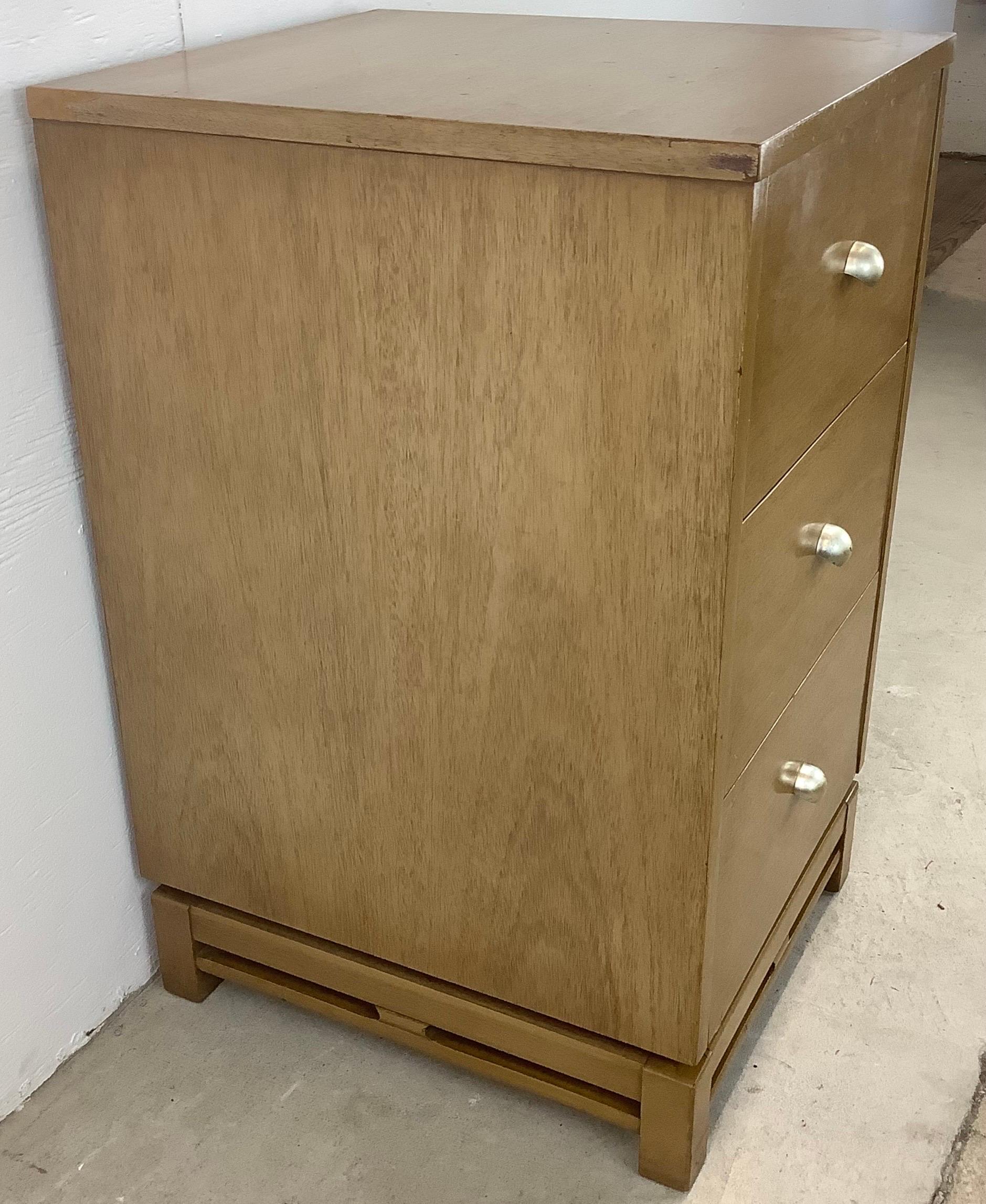 Mid-Century “Simplex” Three Drawer Dresser or Nightstand by Kent Coffey For Sale 2