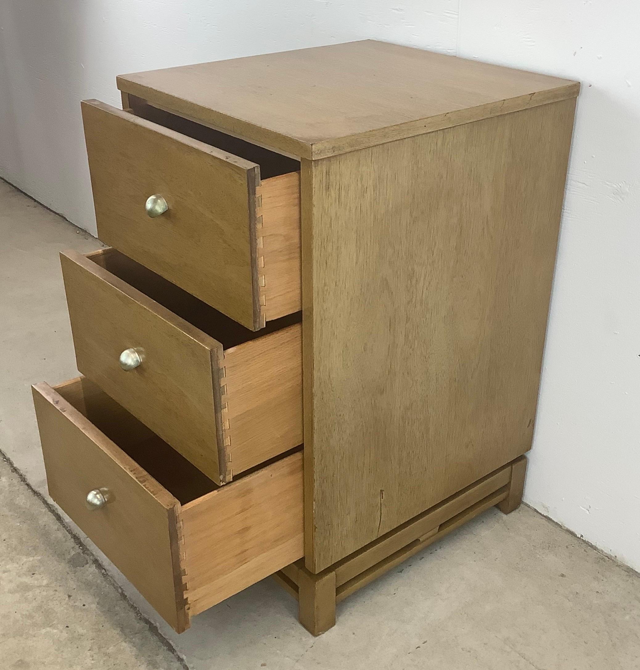 Mid-Century Modern Mid-Century “Simplex” Three Drawer Dresser or Nightstand by Kent Coffey For Sale