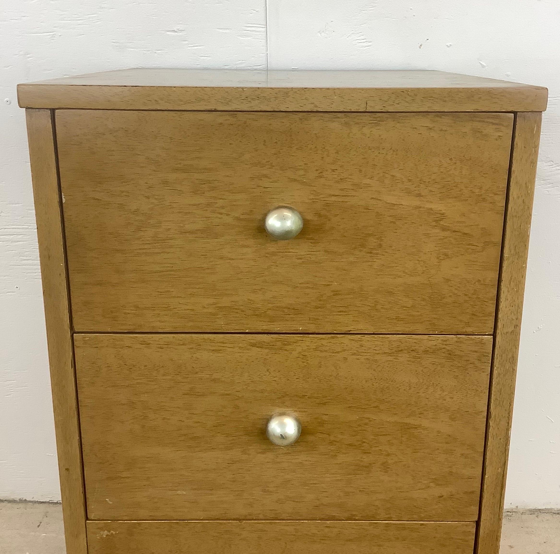 20th Century Mid-Century “Simplex” Three Drawer Dresser or Nightstand by Kent Coffey For Sale