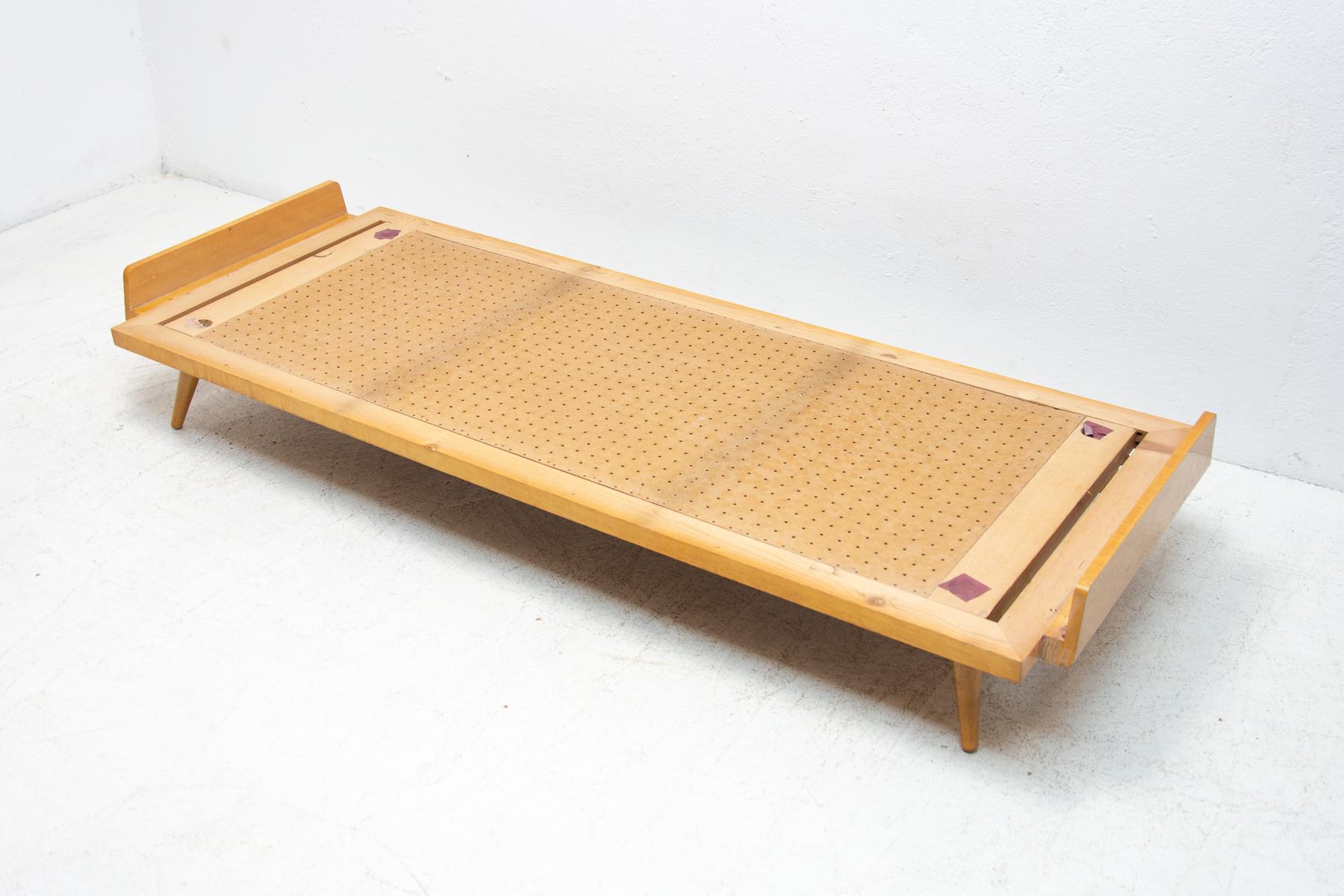 Mid Century Single Bed by František Jirák for Tatra Nábytok, 1970´s 1