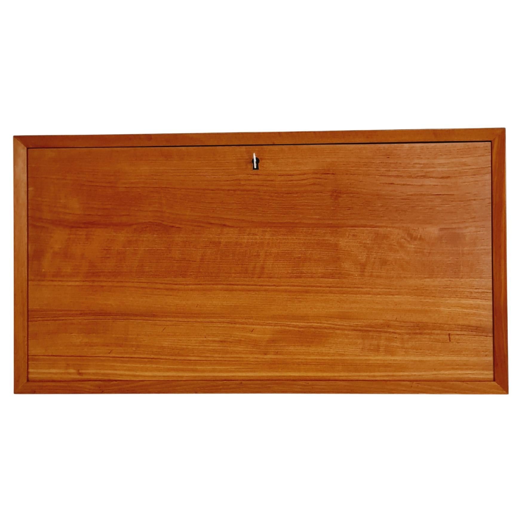 Mid century Single Danish Teak Wall Bar by Poul Cadovius for Cado, Denmark, 1960