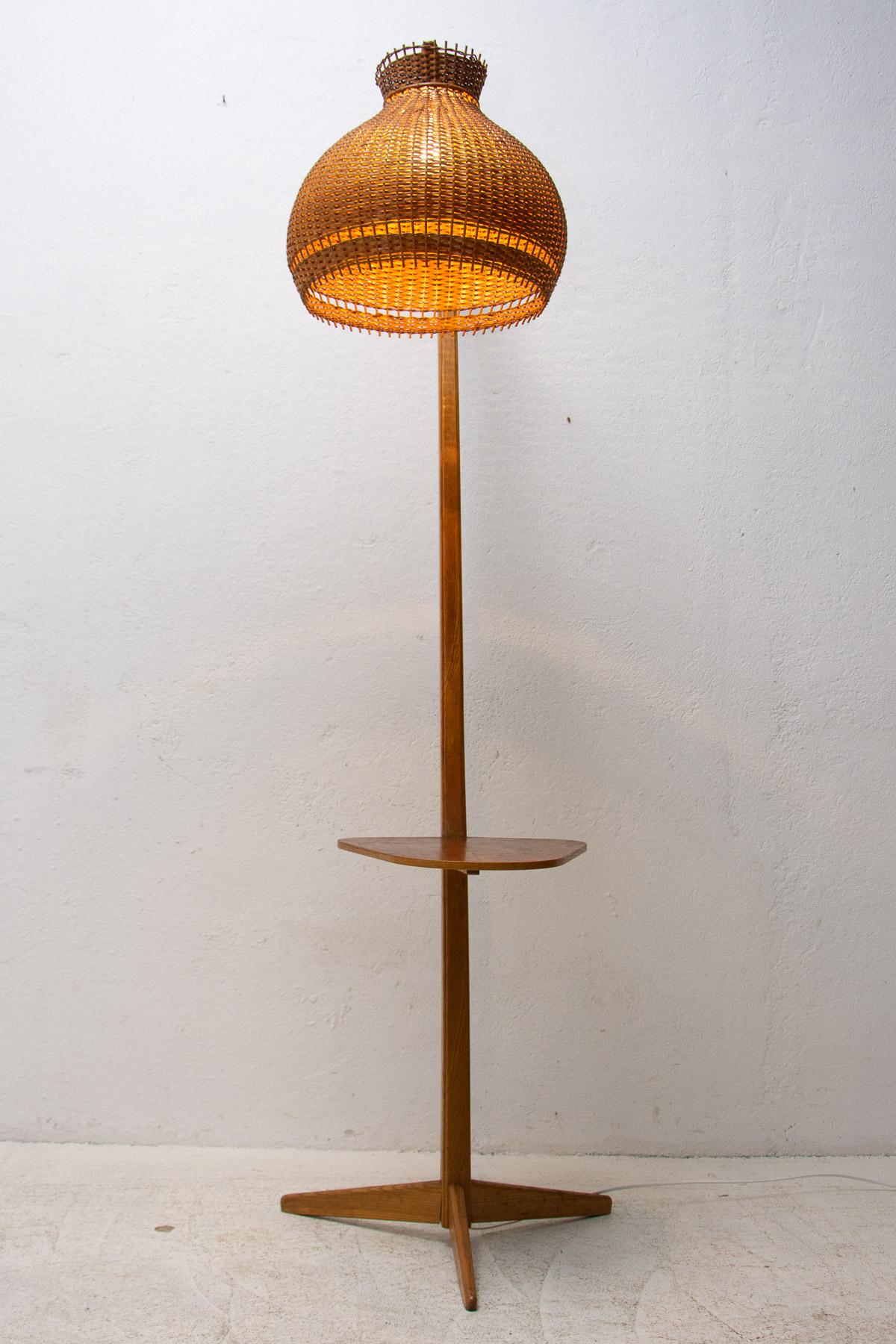  Mid century single floor lamp from Krasna Jizba, 1950´s, Czechoslovakia 5