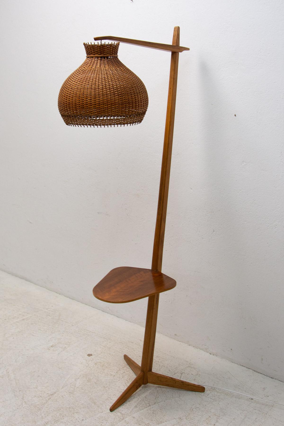 Mid century single floor lamp from Krasna Jizba, 1950´s, Czechoslovakia 10