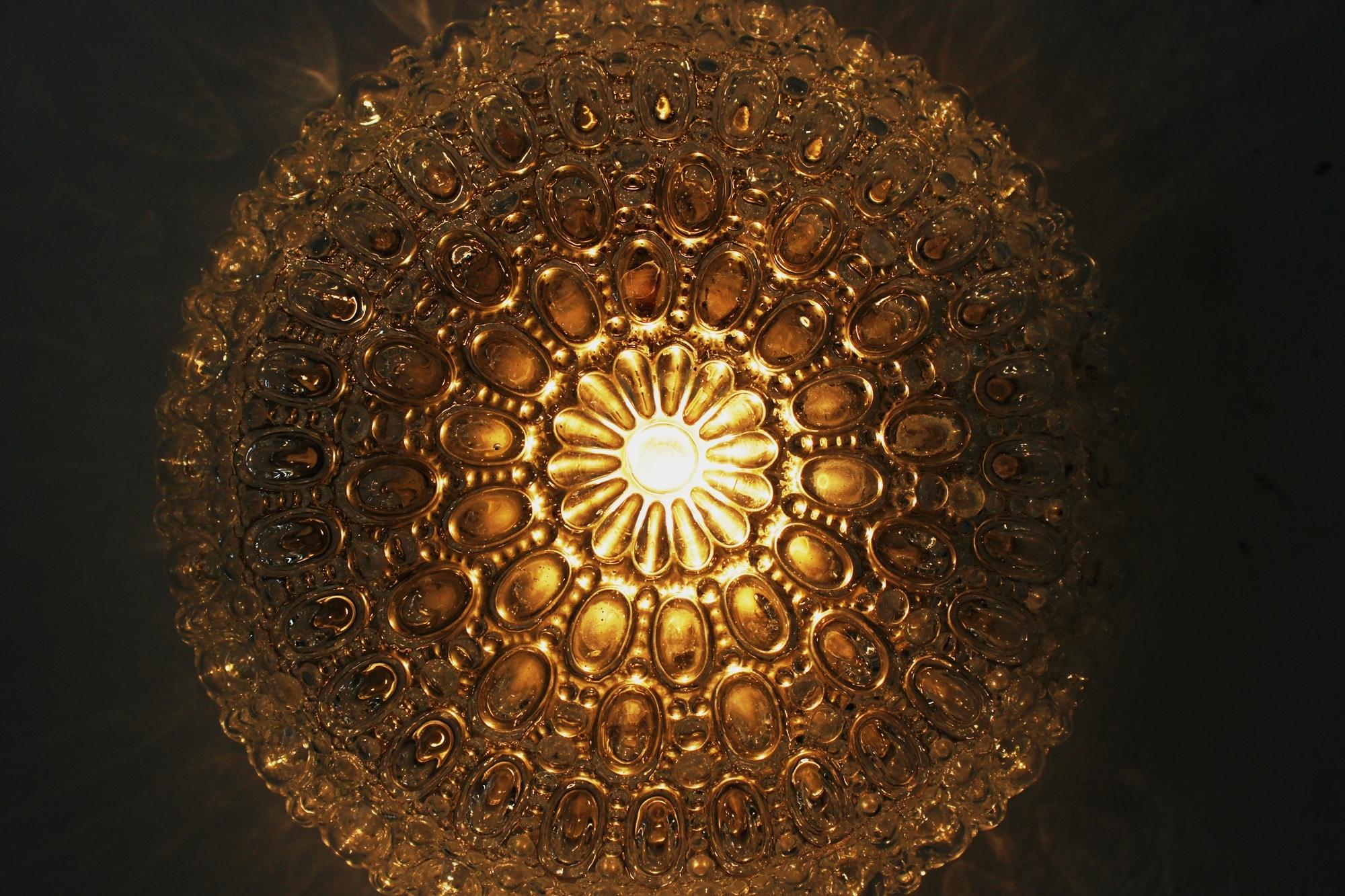 Mid-Century Sirius Sconce by Helena Tynell for Glashütte Limburg, 1970s en venta 4