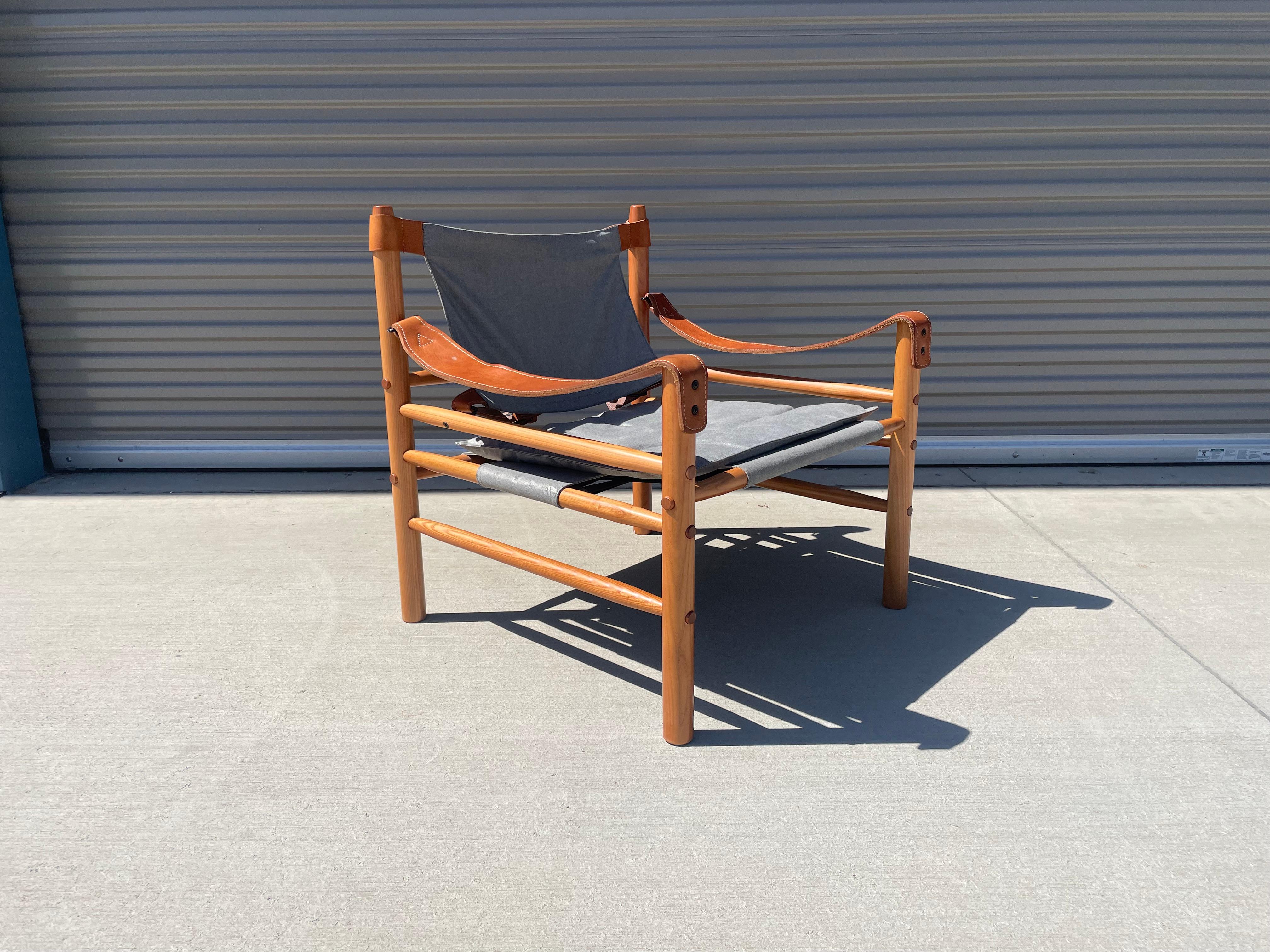 Sirocco-Safari-Stühle aus der Mitte des Jahrhunderts im Stil von Arne Norell im Angebot 5