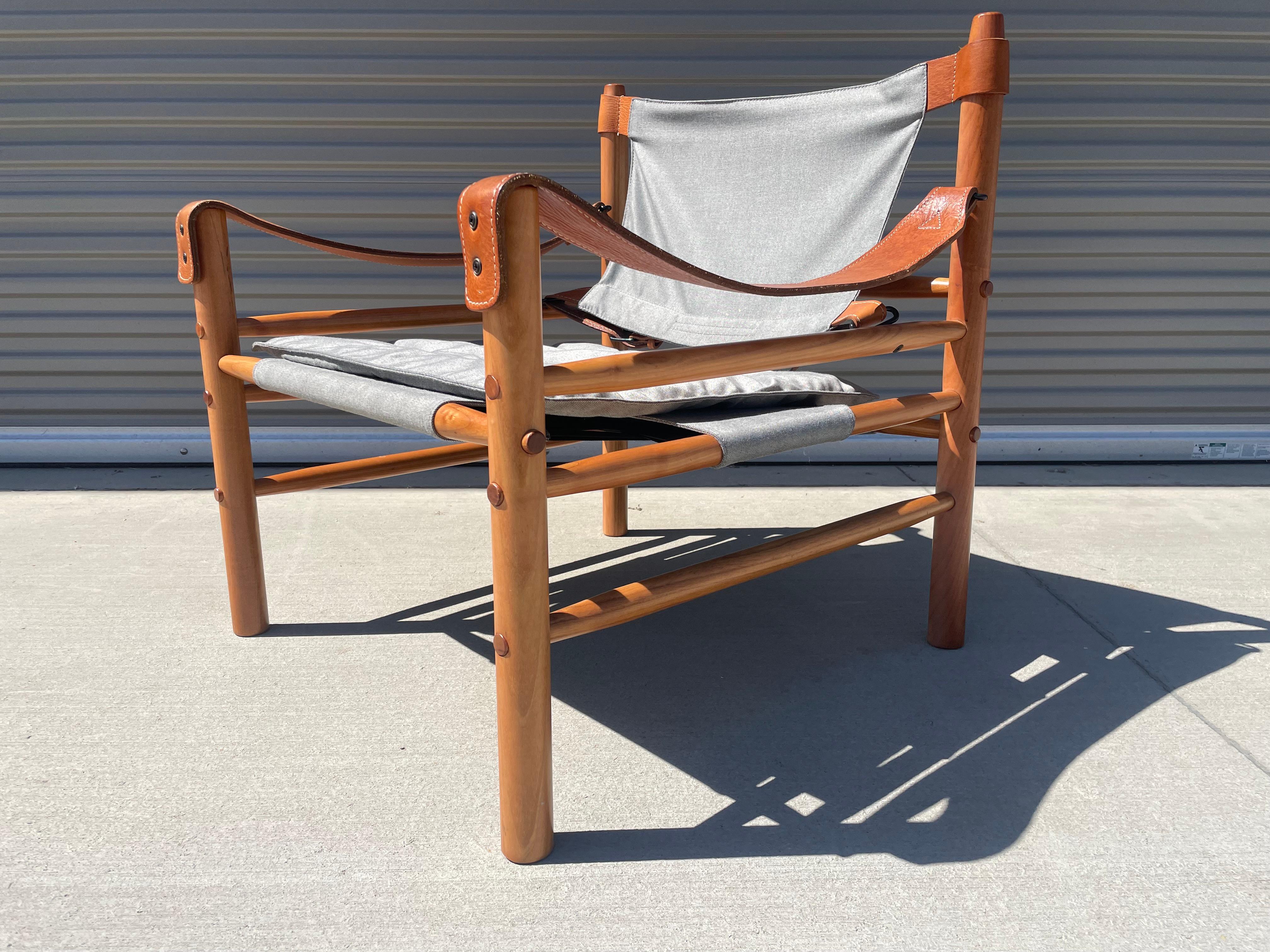 Midcentury Sirocco Safari Chairs Styled After Arne Norell For Sale 1