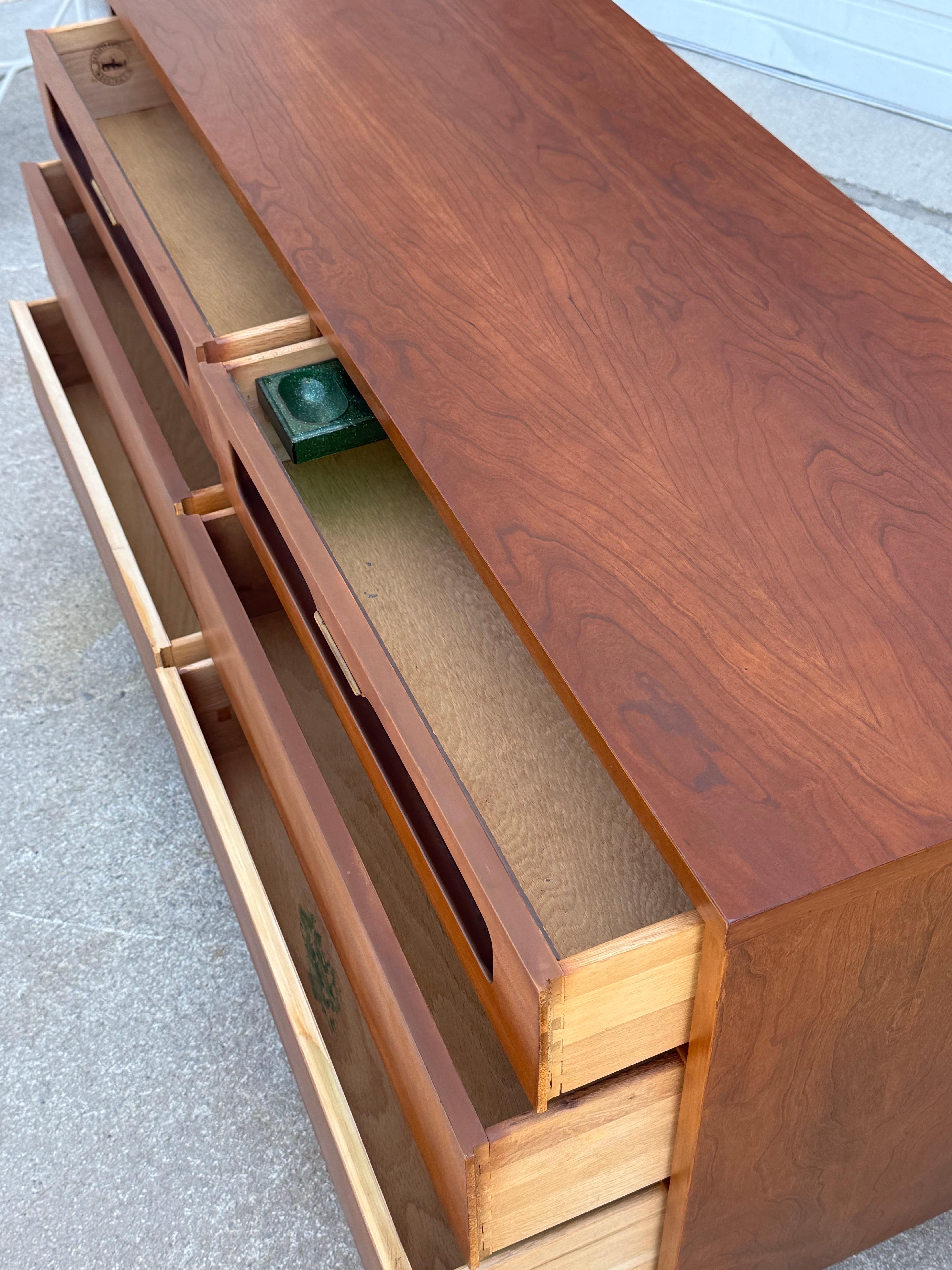 Mid-20th Century Mid-Century Six Drawer Dresser by Bassett