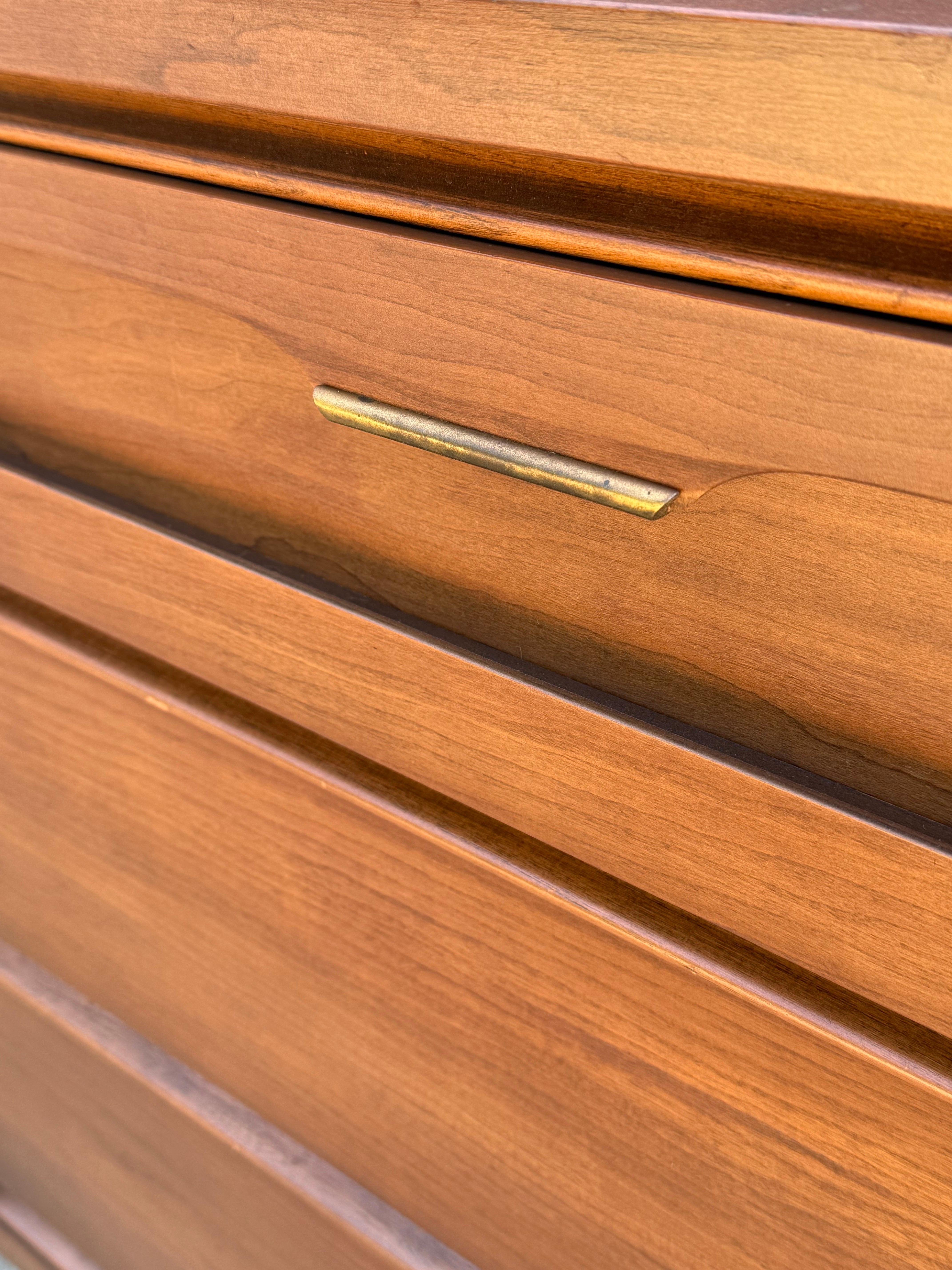 Mid-Century Six Drawer Dresser by Bassett 1