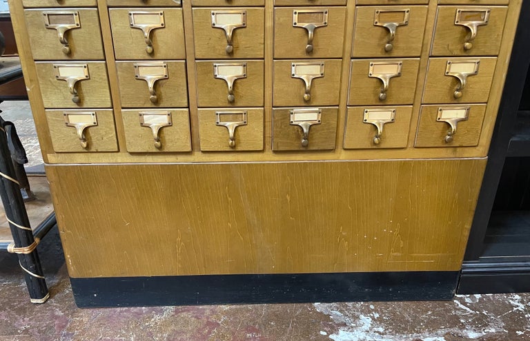 Midcentury Sixty Drawer Library Card Catalog by Gaylord Brothers, Inc ...