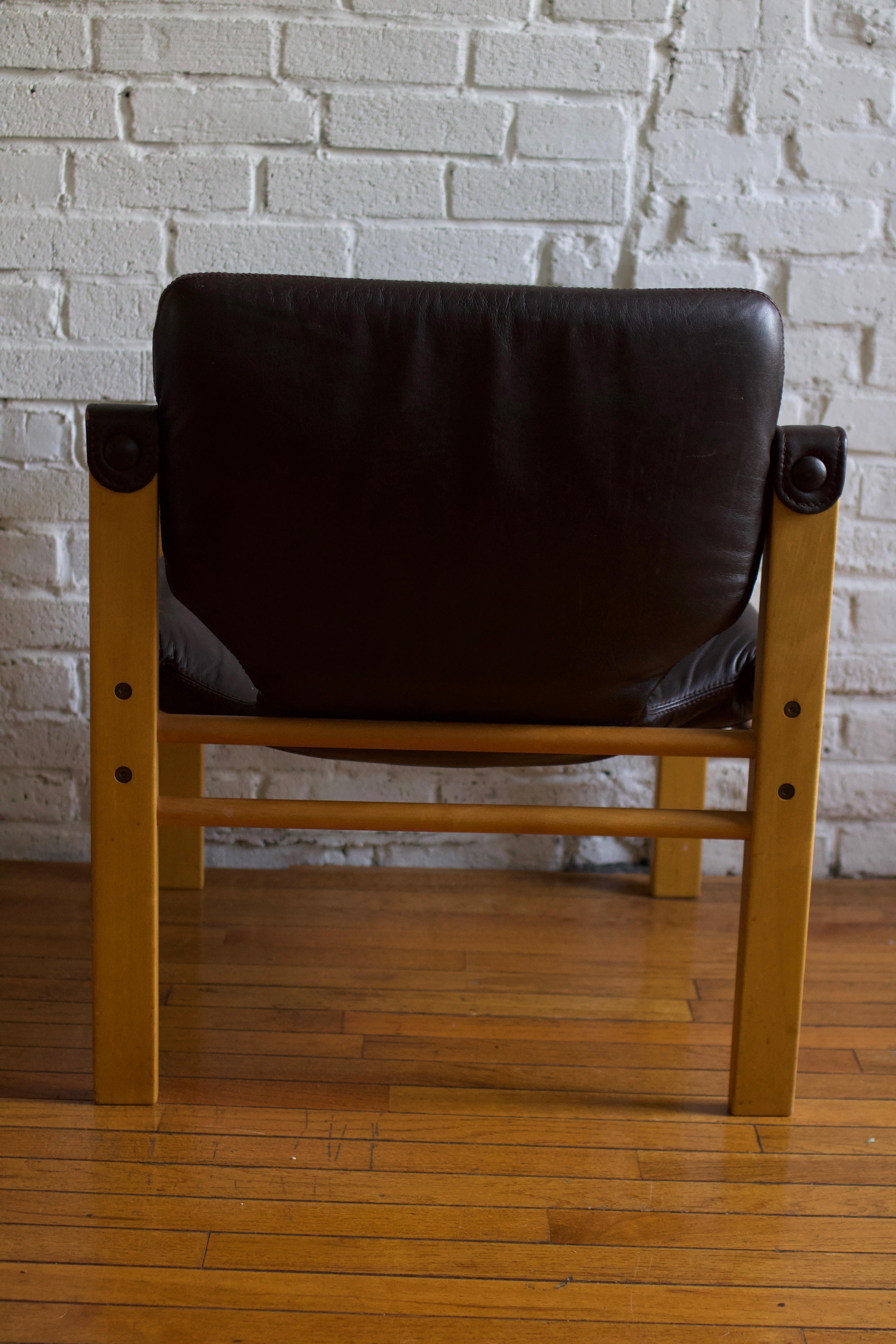 European Mid-Century Skipper Safari Lounge Chair, 1960s For Sale