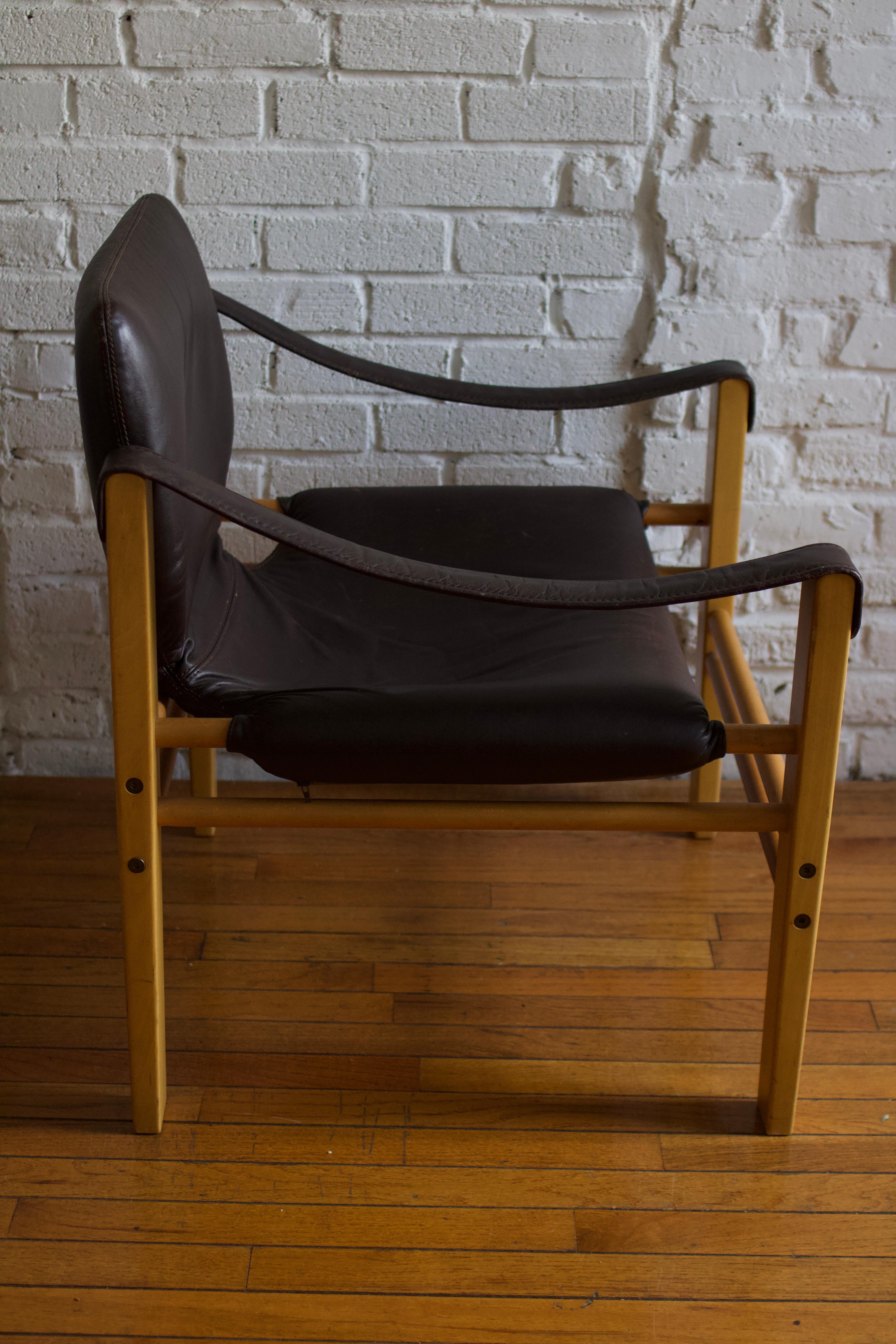 Mid-Century Skipper Safari Lounge Chair, 1960s In Fair Condition For Sale In Brooklyn, NY
