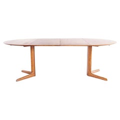 Mid-Century Skovby Oak Round Dining Table, 1960s