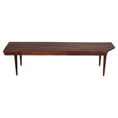 Mesa de centro de listones de mediados de siglo estilo George Nelson