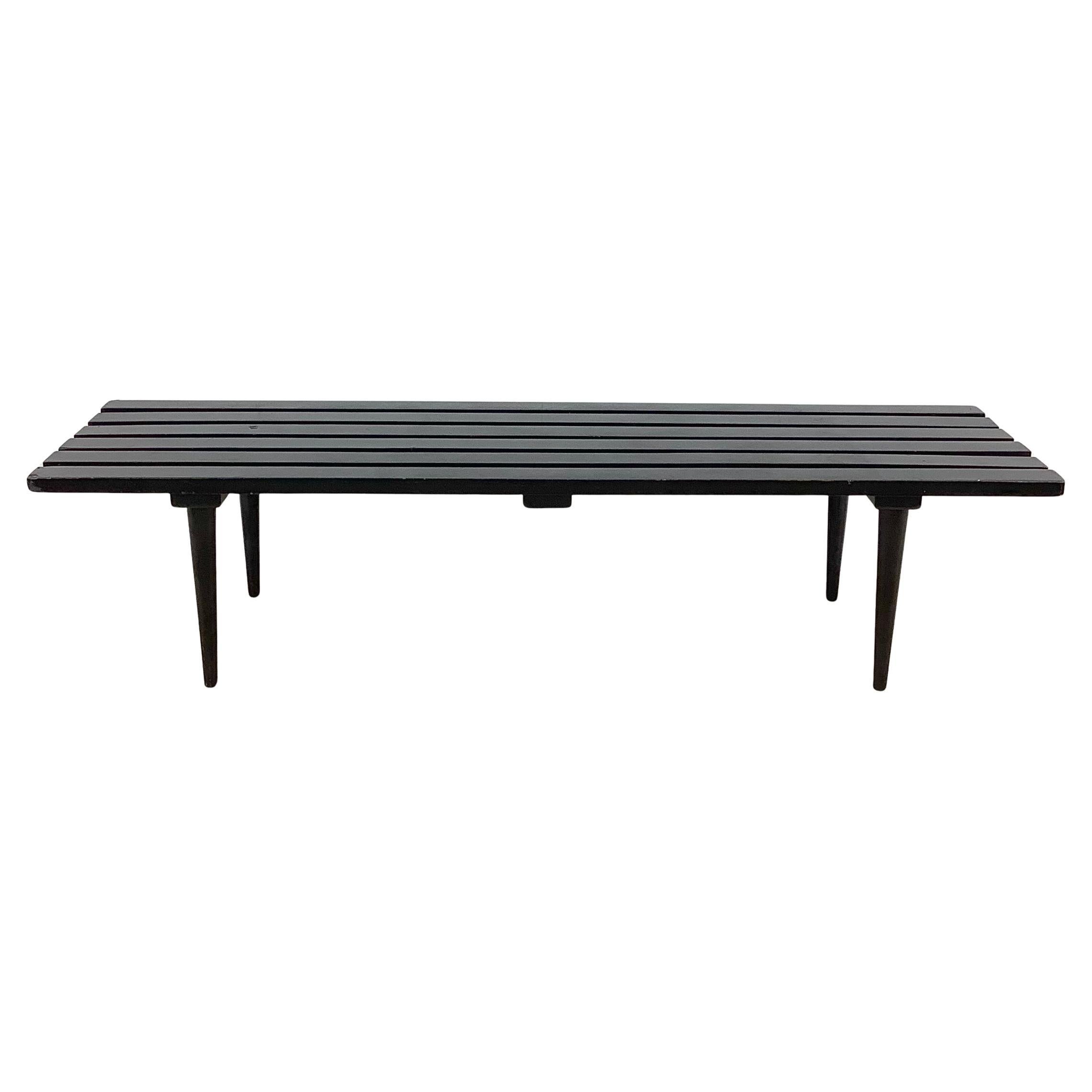 Mid-Century Slat Bench or Coffee Table after Arthur Umanoff