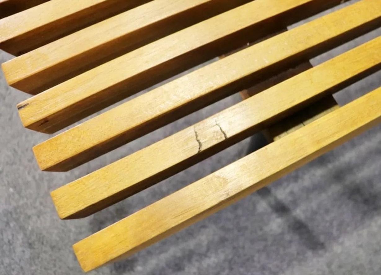 Mid-Century Modern Mid-Century Slat Bench or Coffee Table For Sale