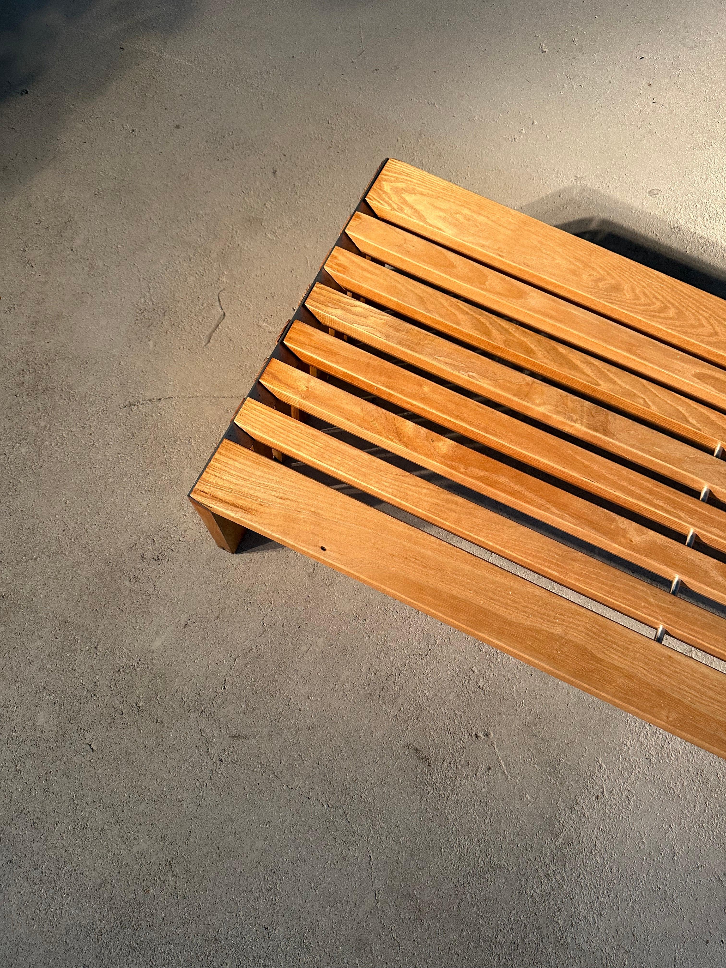 Hand-Crafted Mid-century slatbench  by Walter Antonis for Spectrum mid 70's For Sale