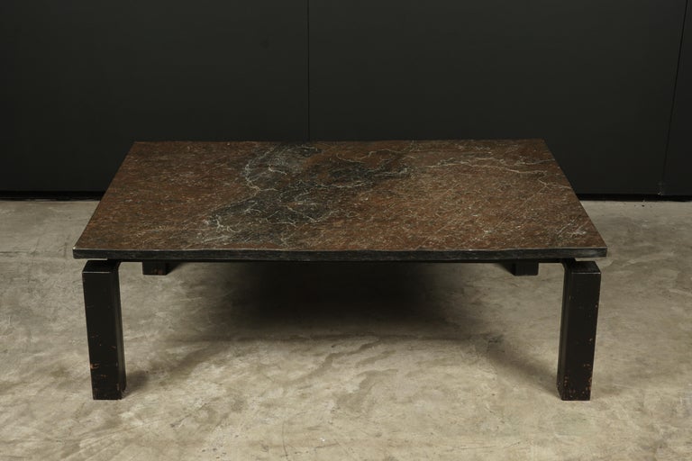 Vintage Slate Coffee Table from the Netherlands, circa 1960 at 1stDibs